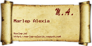 Marlep Alexia névjegykártya